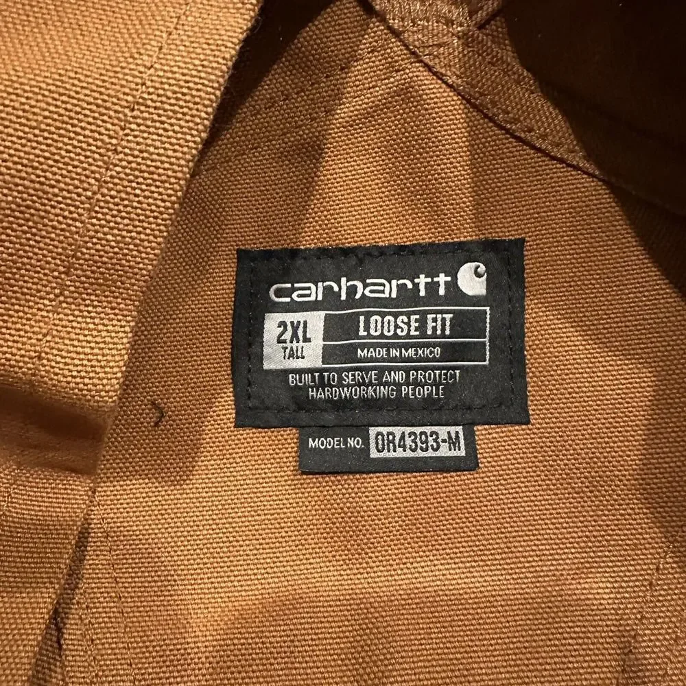 Carhartt Men's Brown Overalls NWOT - Picture 4 of 6